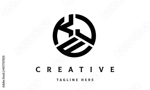KJE creative circle three letter logo