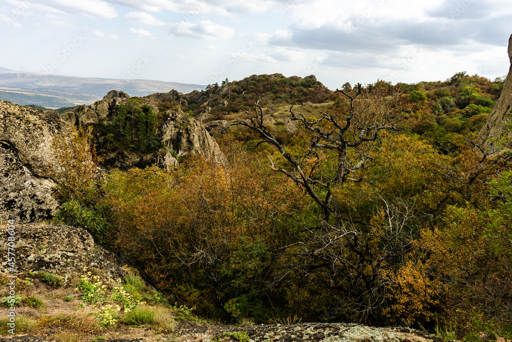 Fototapeta premium Rural Caucasus mountain landscape
