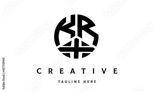 KRX creative circle three letter logo photo