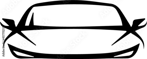 Car logo design, minimalist, minimal, professional, racing car, vector template, icon, symbol