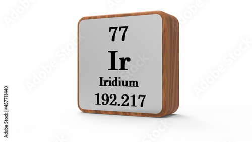 3d Iridium Element Sign. Stock image. 