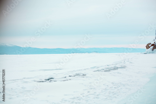 winter entertainment outdoor recreation Baikal winter lake