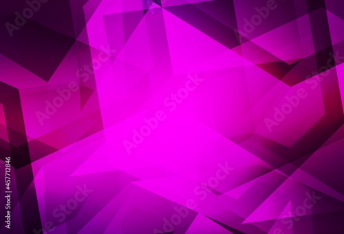 Dark Purple vector triangle mosaic texture.