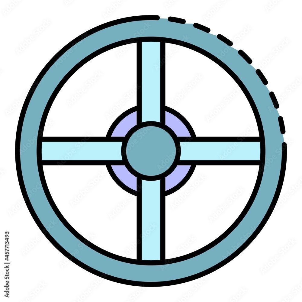 Pool equipment icon. Outline pool equipment vector icon color flat isolated Pool equipment icon. Outline pool equipment vector icon color flat isolated