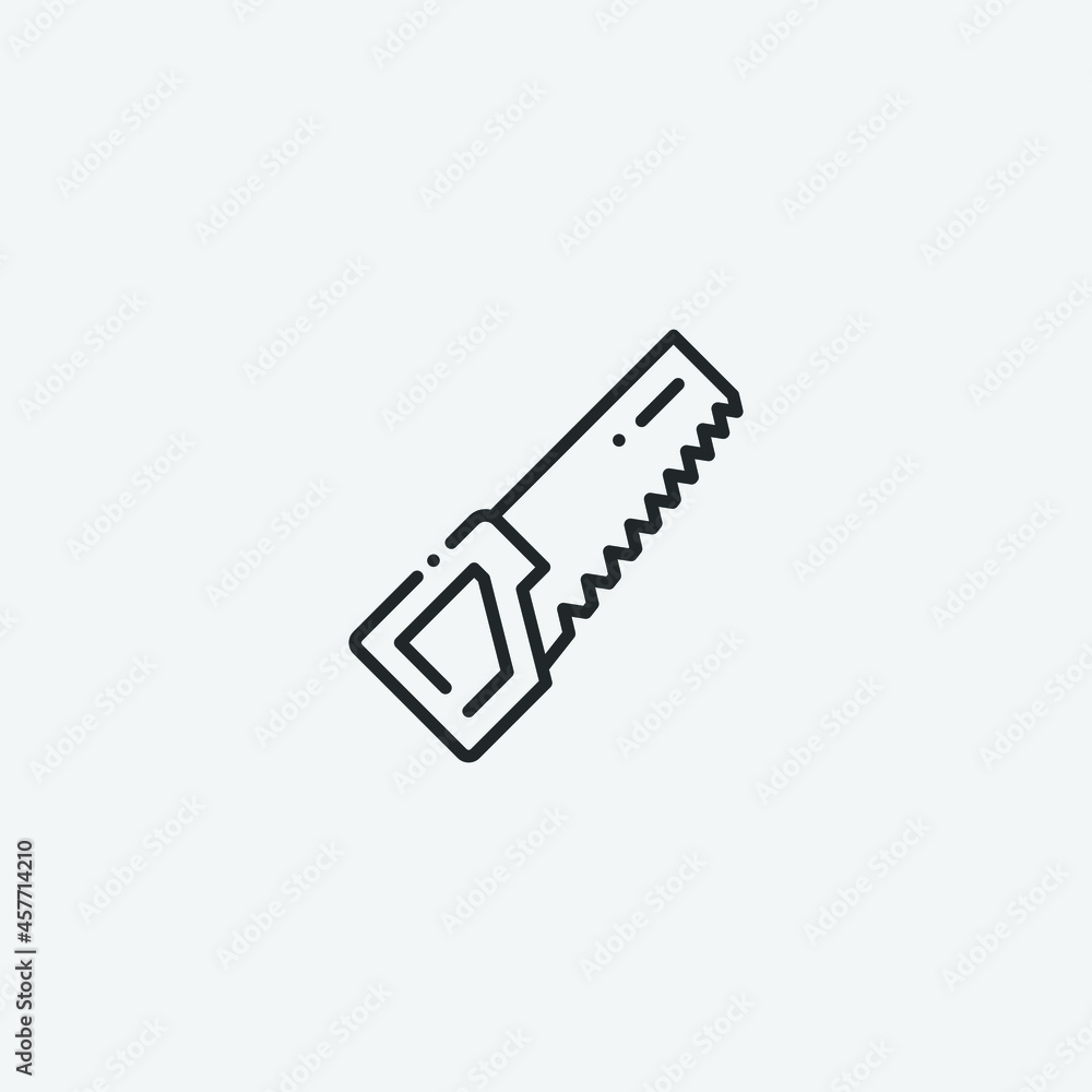 Bade_saw vector icon illustration sign Bade_saw vector icon illustration sign