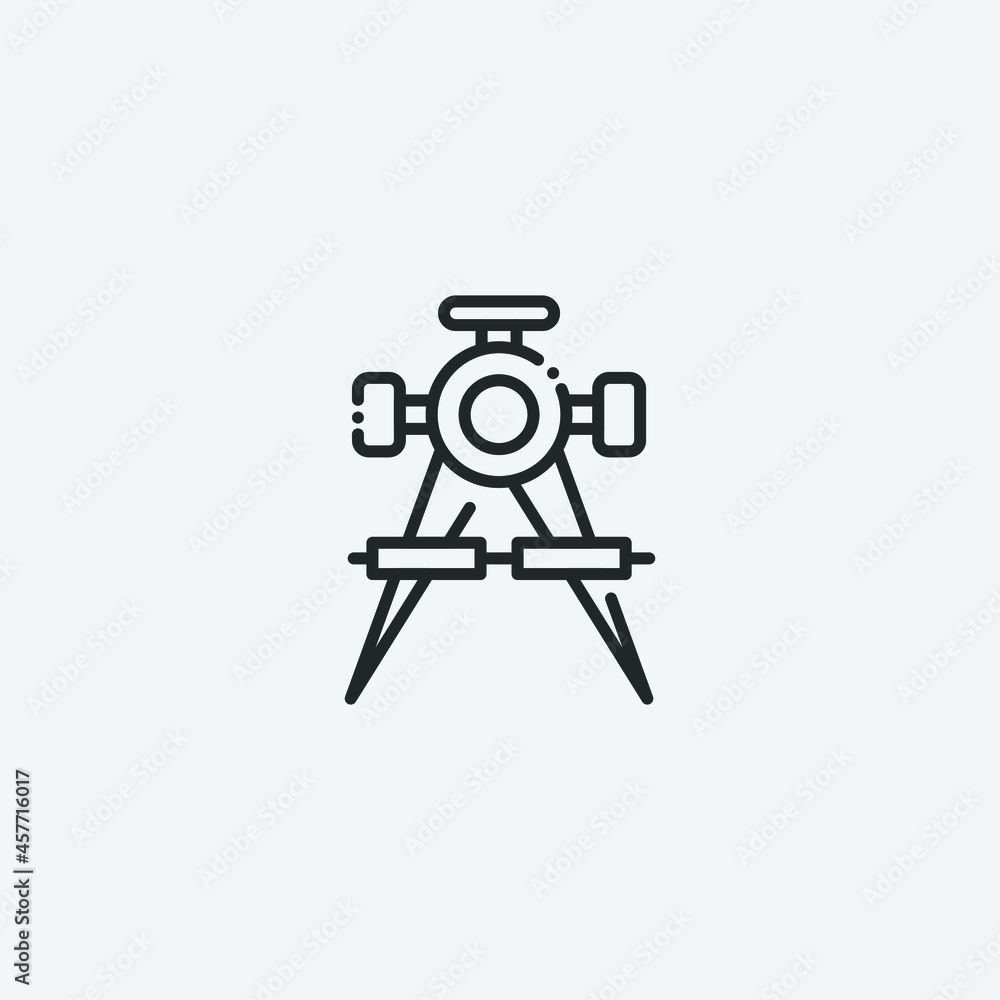 Fototapeta premium Construction vector icon illustration sign