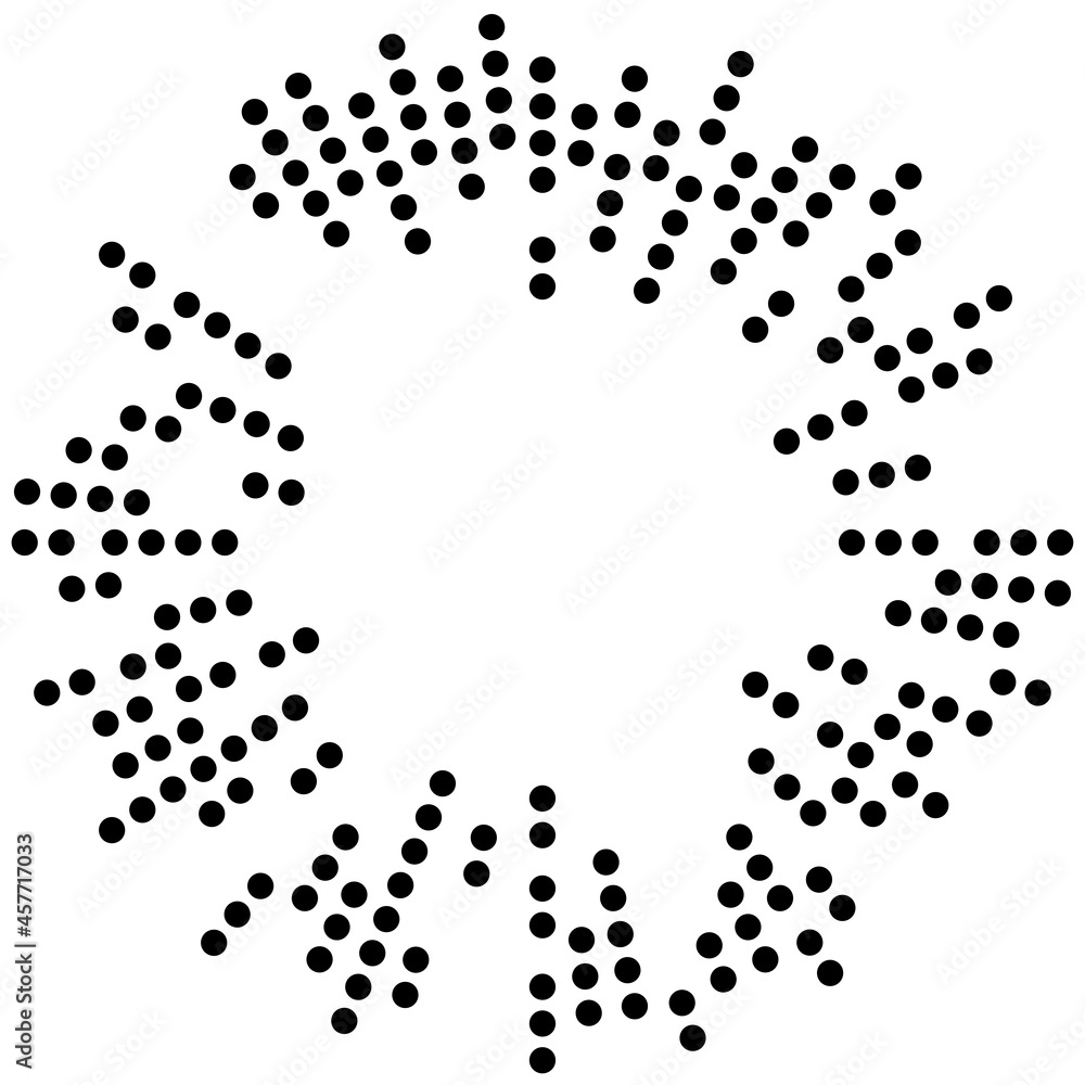 Random circles, dots, speckles and freckles concentric, circular and radial element. Pointillist, pointillism random halftone circles Random circles, dots, speckles and freckles concentric, circular and radial element. Pointillist, pointillism random halftone circles