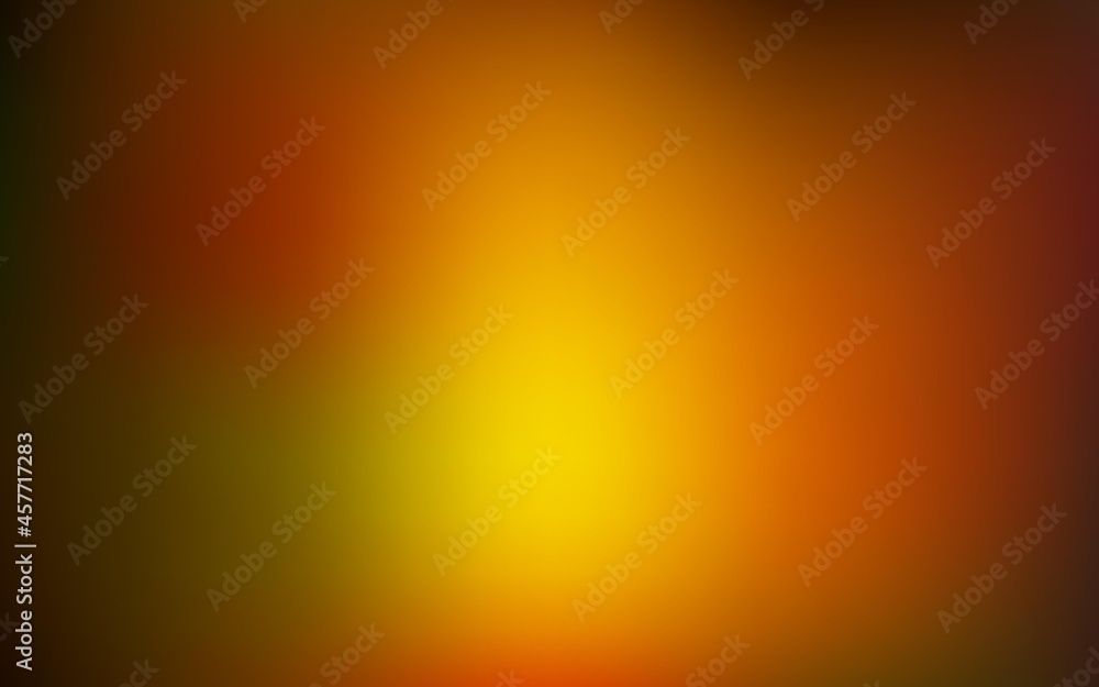 Fototapeta premium Dark orange vector gradient blur layout.