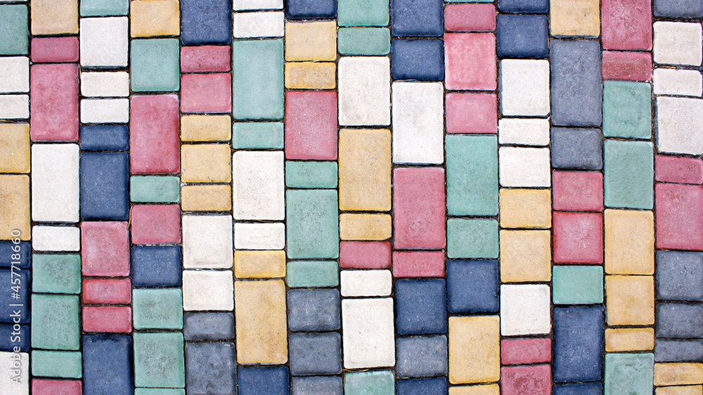 Colorful beautiful paving stones Colorful beautiful paving stones