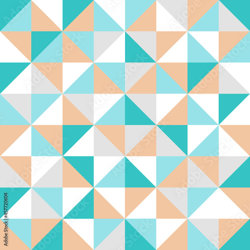 Geometric pattern. Multicolored abstract scandinavian pattern. Vector minimalistic flat design. Triangle bacground