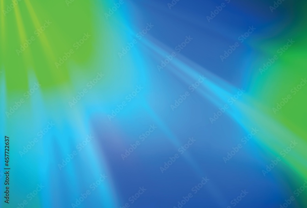 Light Blue, Green vector glossy abstract layout.