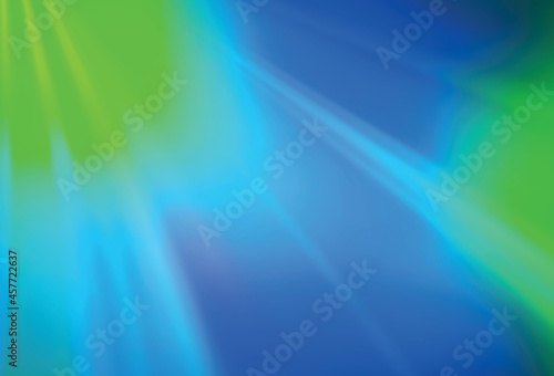 Light Blue, Green vector glossy abstract layout.