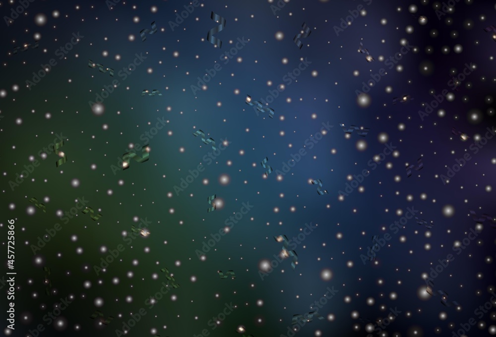 Dark Blue, Green vector texture in birthday style. Dark Blue, Green vector texture in birthday style.