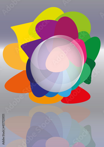 Regenbogen Blüte