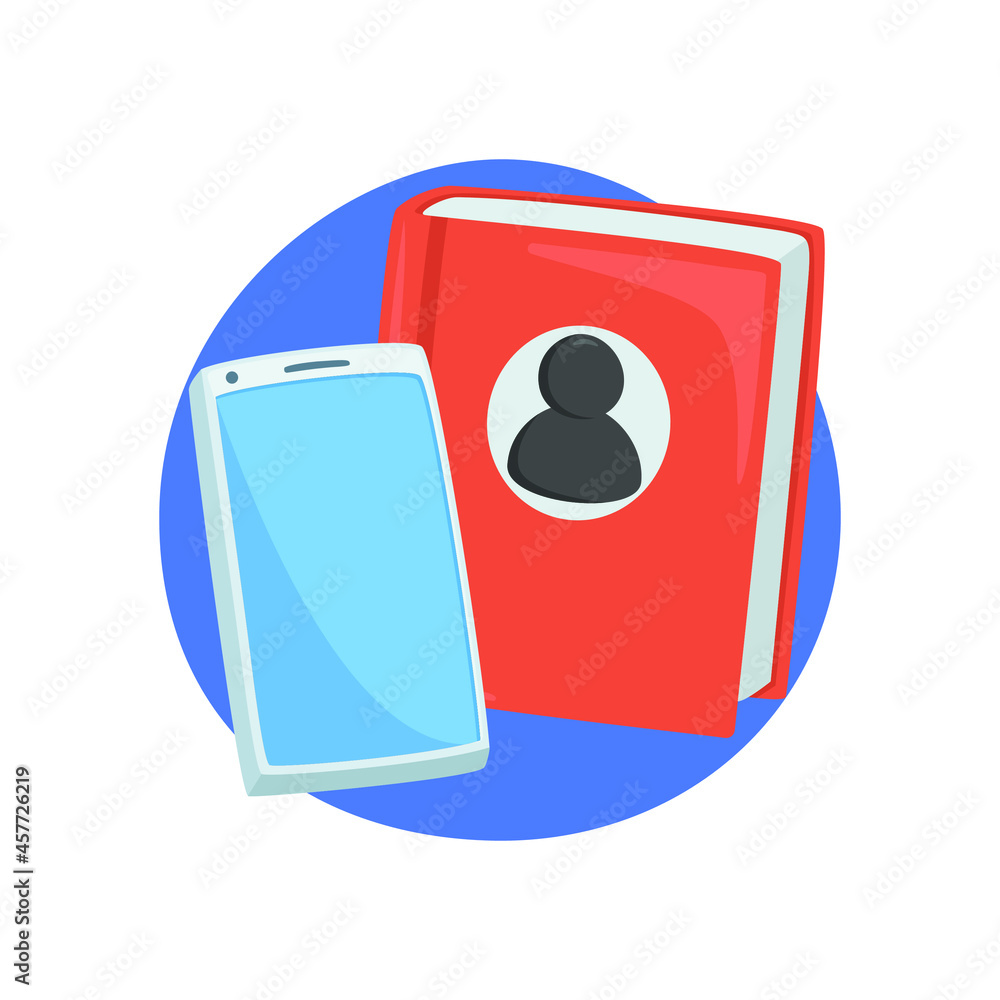 Call Phone Office Emoji Icon Illustration. Contact Book Vector Symbol  Emoticon Design Doodle Vector. vector de Stock | Adobe Stock