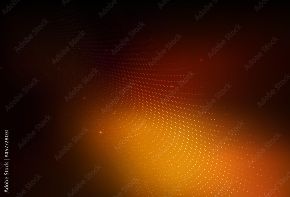 Dark Orange vector Beautiful colored illustration with blurred circles in nature style.
