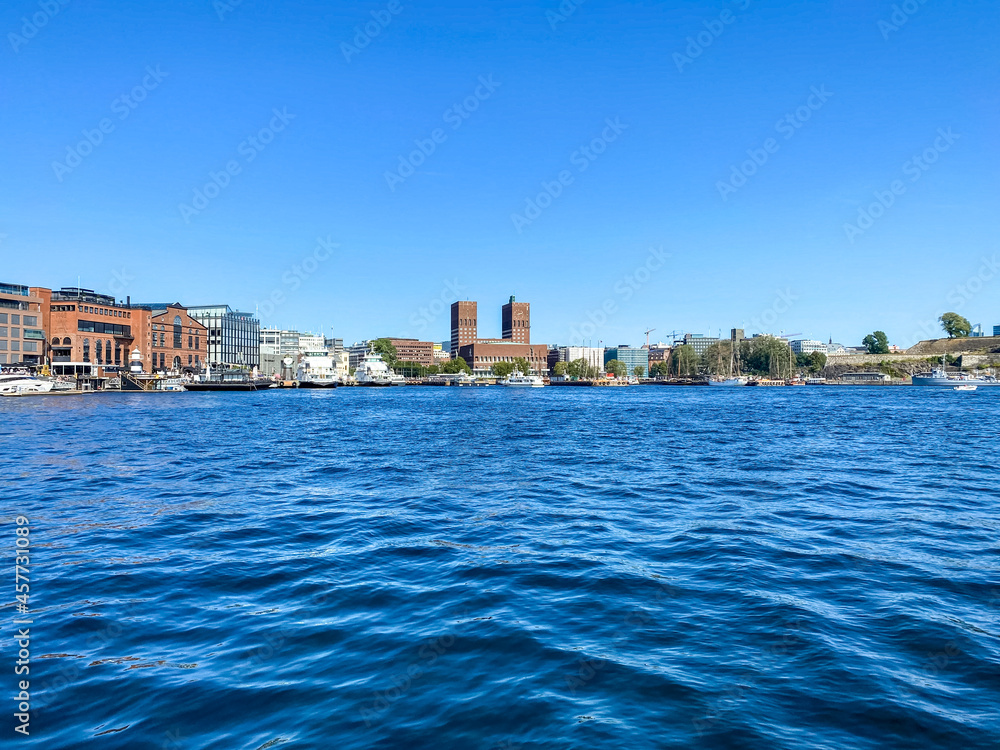 Oslo City Hall from the Water - Architecture Photography	