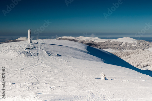 A view from the top of Wielka Rawka to the peaks of the Bieszczady Mountains, the Bieszczady Mountains © LukaszB