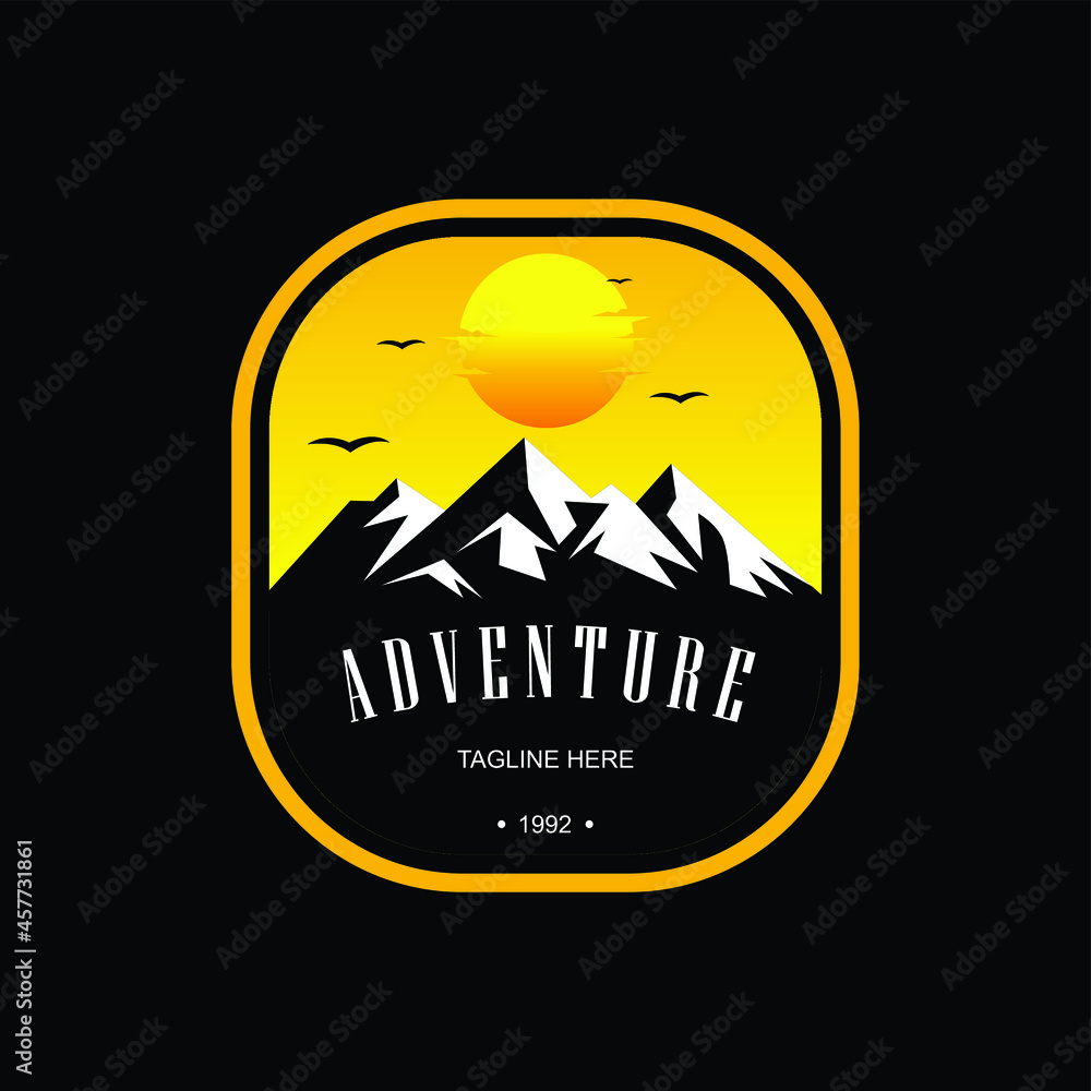 Outdoor Adventure Logo Design Graphic