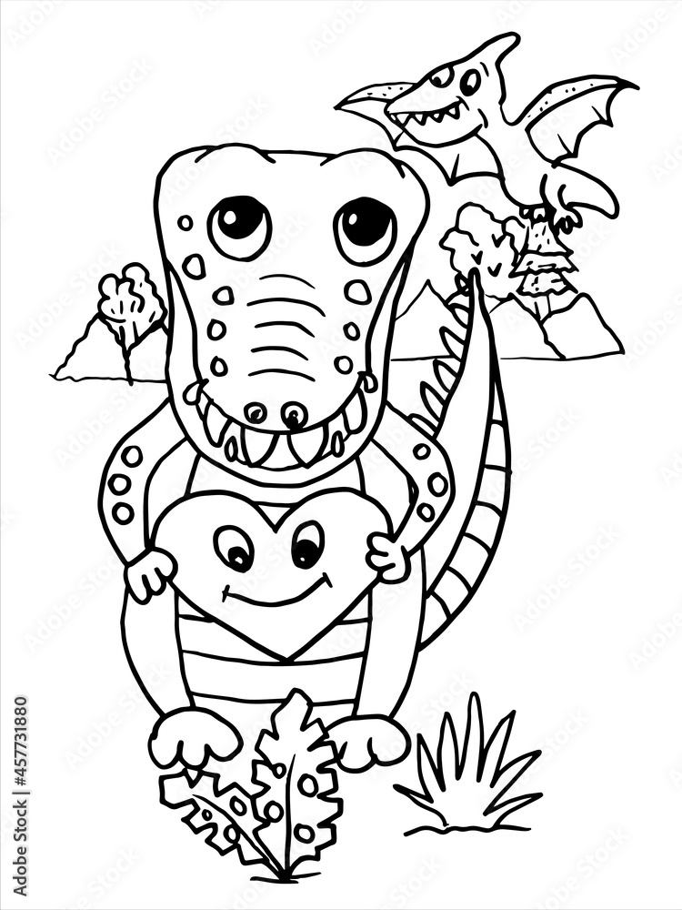 DINOSAUR,CAT COLORING PAGE,FLOWER COLORING PAGE,WATERCOLOR FLOWER ...