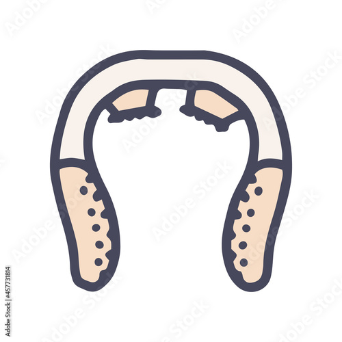 head massager color vector doodle simple icon