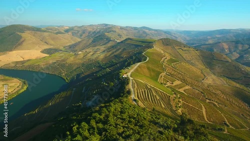 Douro - Paisagem geral das vinhas nas encostas do Douro  no concelho de São João da Pesqueira photo