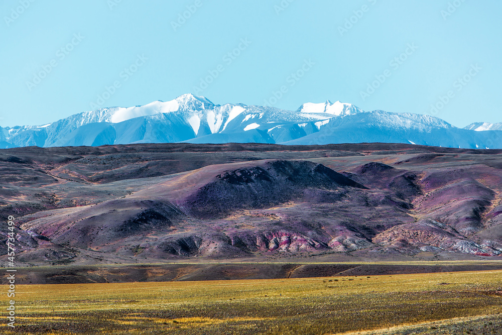 Obraz premium Mountain landscape. Chagan-Uzun, Kosh-Agachsky district of the Altai Republic, Russia