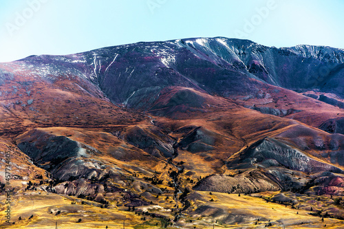 Mountain landscape. Chagan-Uzun, Kosh-Agachsky district of the Altai Republic, Russia