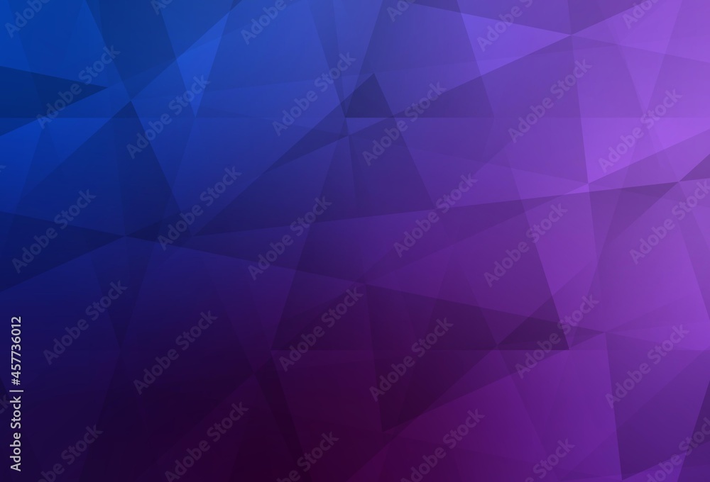 Fototapeta premium Light Pink, Blue vector abstract mosaic pattern.