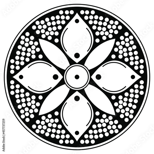 Vector Mandala for coloring book