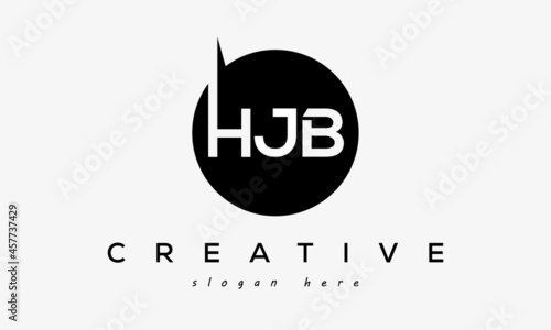 HJB creative circle letters logo design victor photo