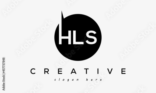 HLS creative circle letters logo design victor photo