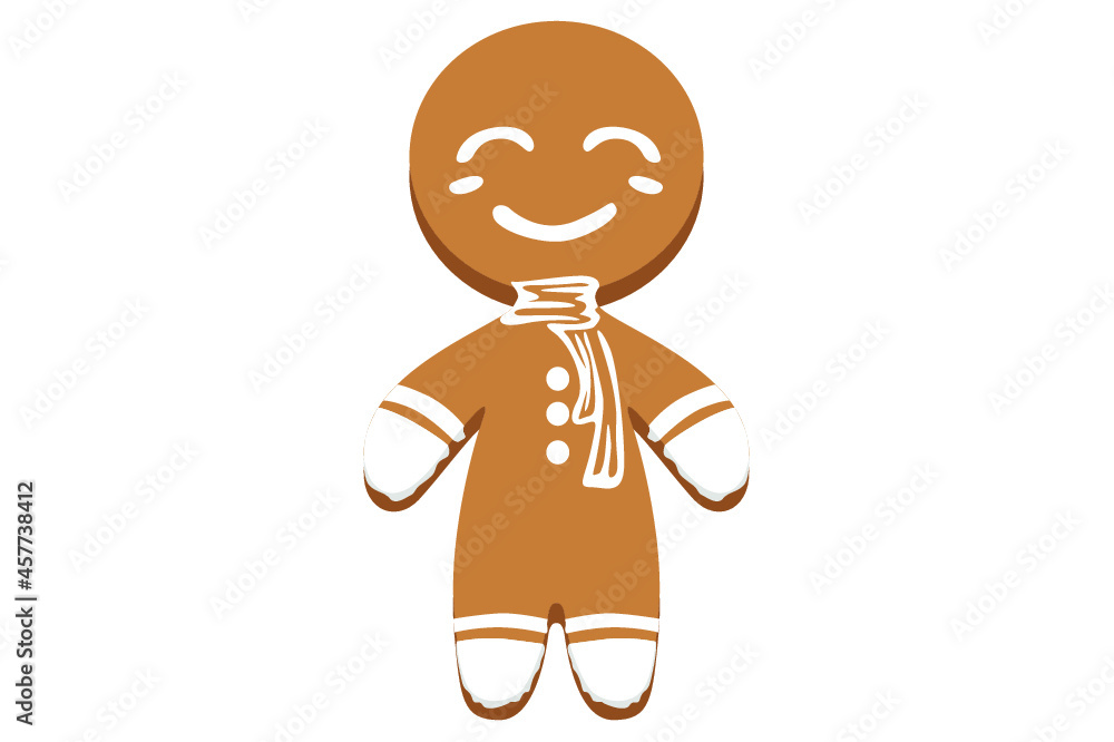 Christmas Smile gingerbread vector Christmas Smile gingerbread vector