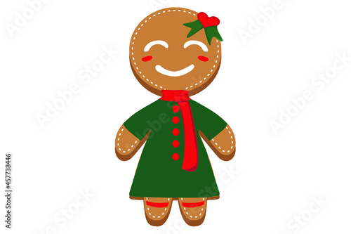 Christmas Smile gingerbread vector
