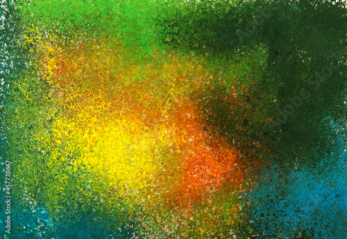 Green yellow blue orange multicolored abstract texture background