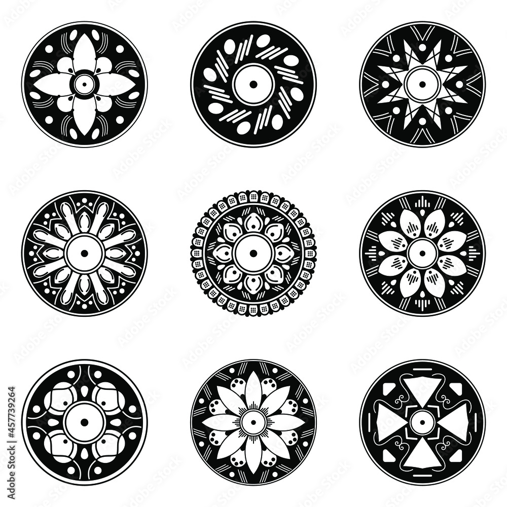 Mandala pattern black and white
Mandala pattern black and white