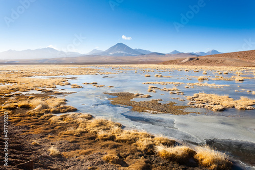 Chilean lagoon landscape, Chile