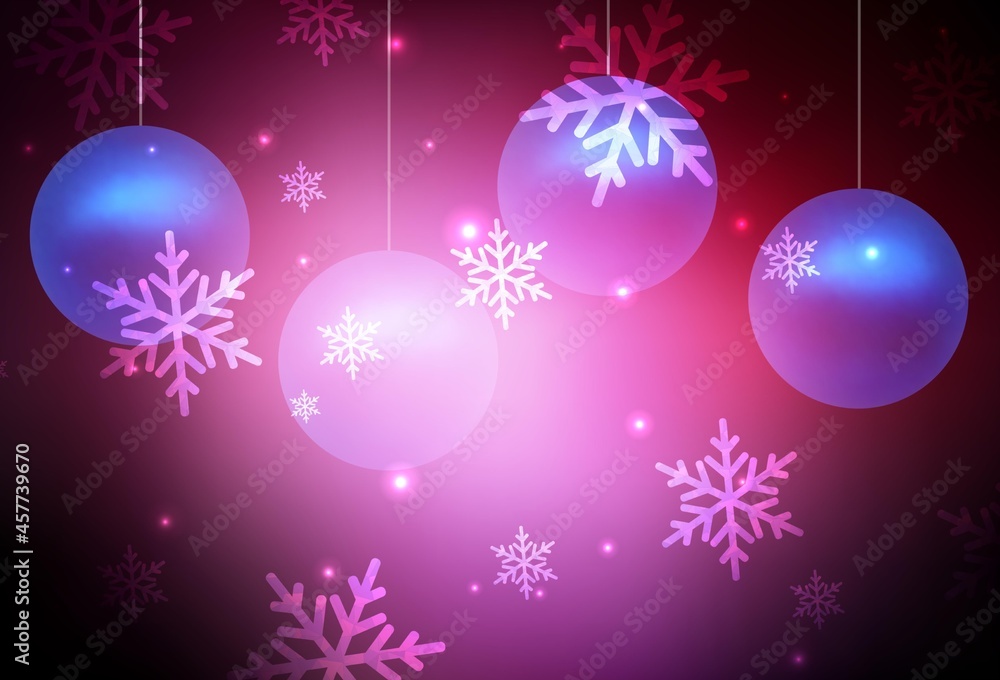 Dark Pink vector background in Xmas style. Dark Pink vector background in Xmas style.