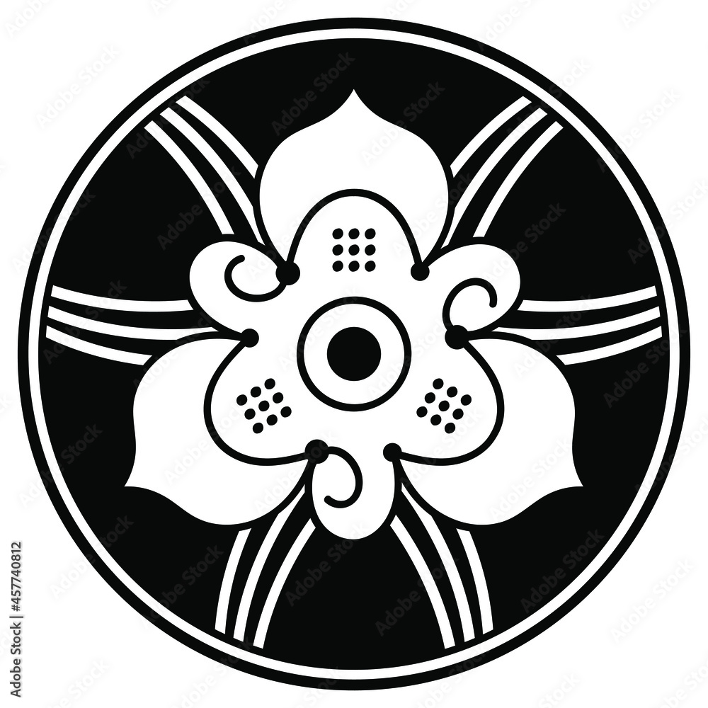 Fototapeta premium Vector Mandala for coloring book, Indian motifs 