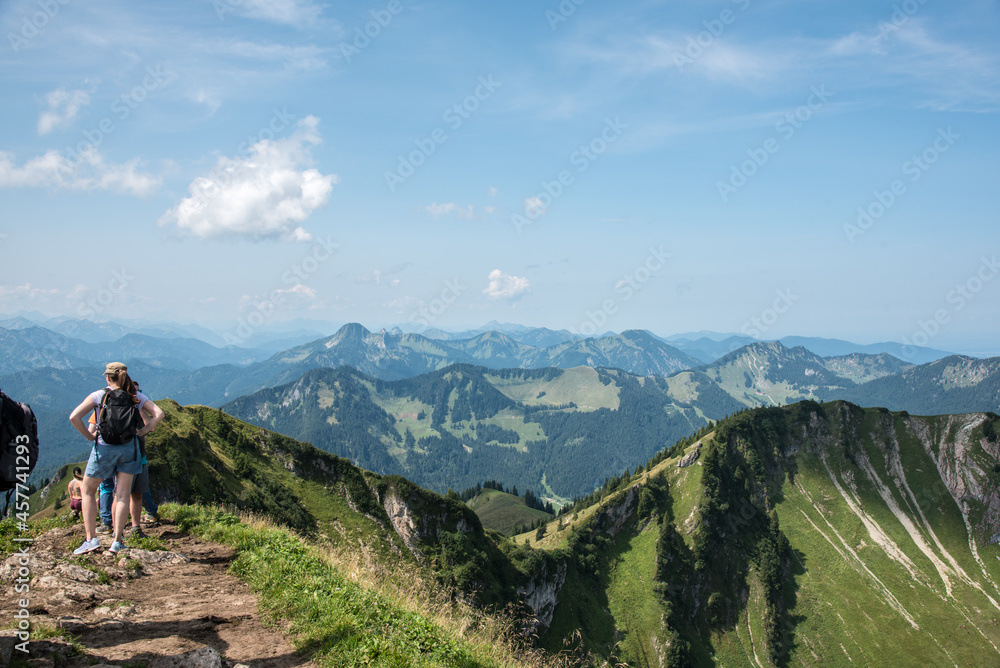 Blick von der Rotwand in die Alpenwelt