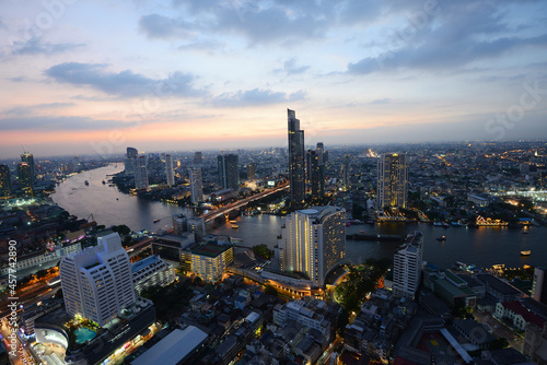 Canvas Print bangkok river view