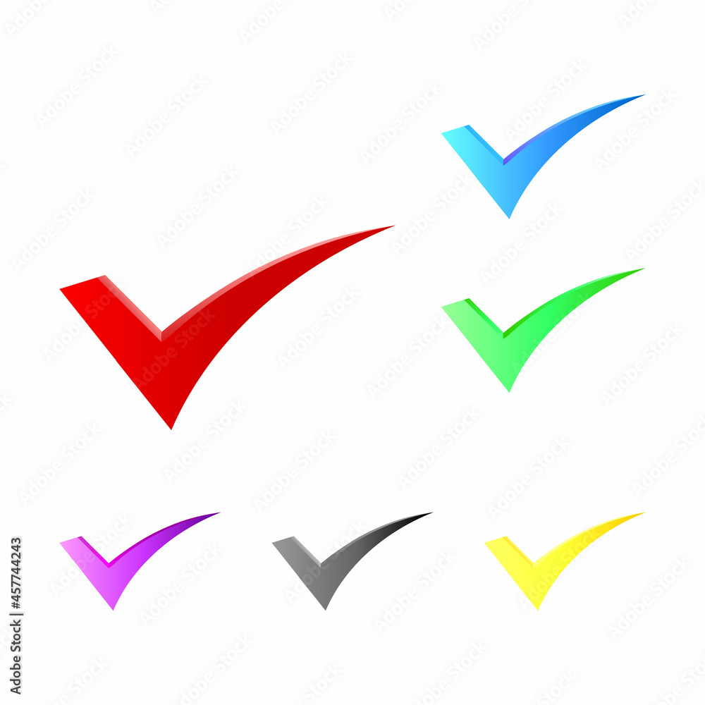 Check mark icon. check list button icon. check icon vector.