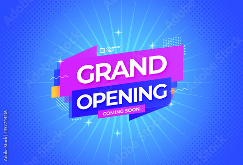 grand opening soon promo background