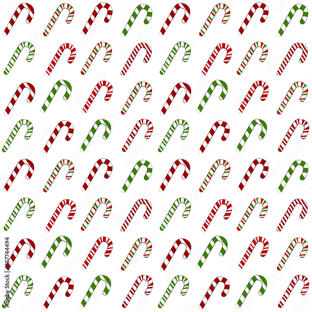 candy cane vector seamless pattern on white background candy cane vector seamless pattern on white background