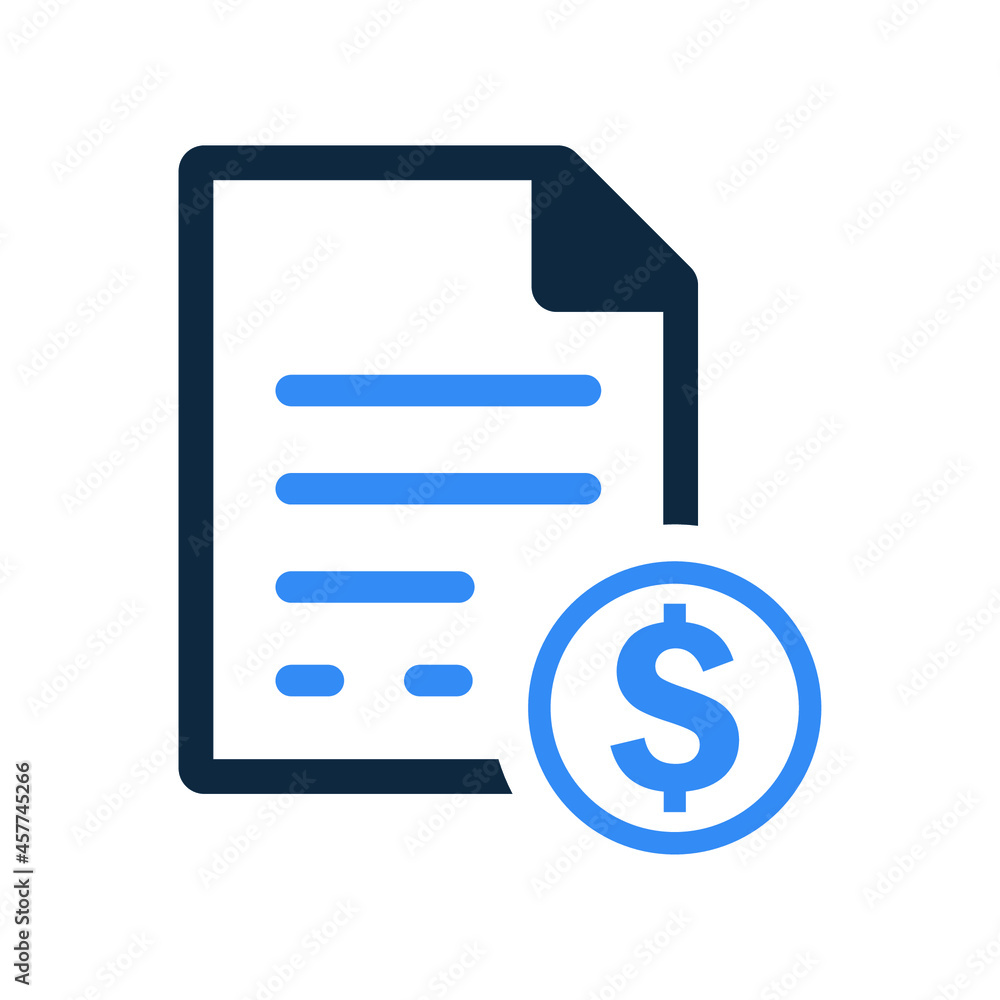 Promissory, note, document icon. Simple vector design. Promissory, note, document icon. Simple vector design.