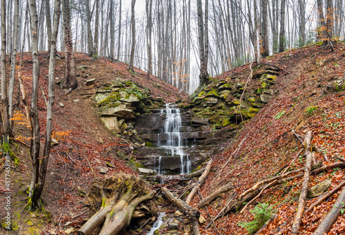 Fototapeta Naklejka Na Ścianę i Meble -  Czartów Młyn Waterfall, Bieszczady Mountains