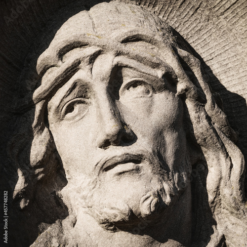 Wallpaper Mural The face of Jesus Christ, the Son of God. A crown of thorns on his head Torontodigital.ca