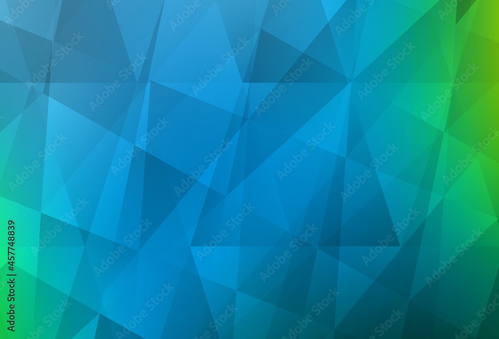 Light Blue, Green vector abstract polygonal pattern. Light Blue, Green vector abstract polygonal pattern.
