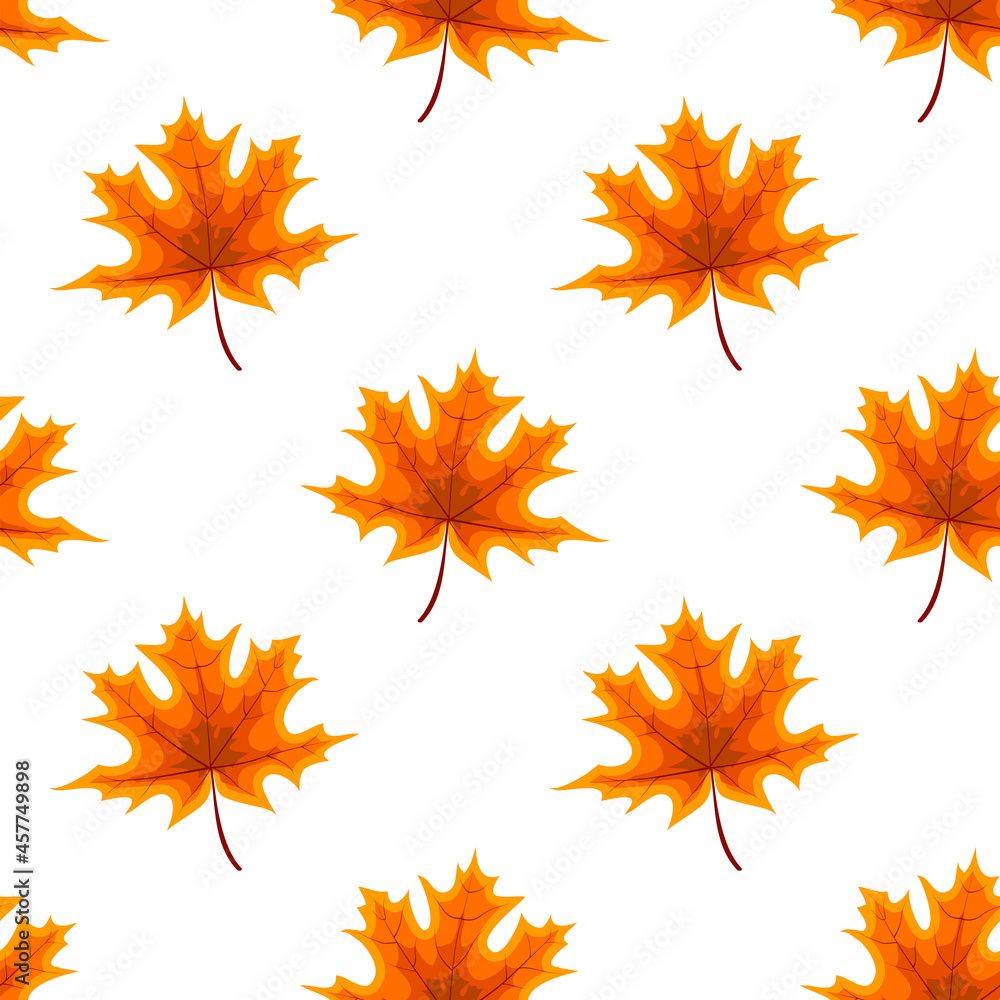 Abstract Vector Illustration Autumn Background with Falling Autumn Leaves. Seamless pattern. EPS10 Abstract Vector Illustration Autumn Background with Falling Autumn Leaves. Seamless pattern. EPS10