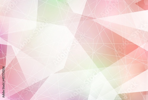 Light Pink, Yellow vector background with polygonal style.